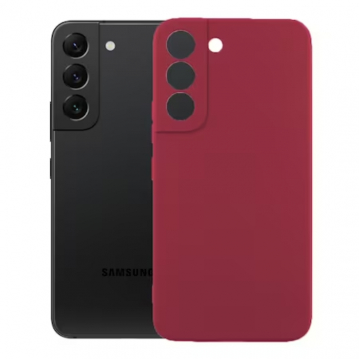 Husa compatibila Samsung S22 5G din silicon catifelat cu interior din microfibra si protectie la camere [2]
