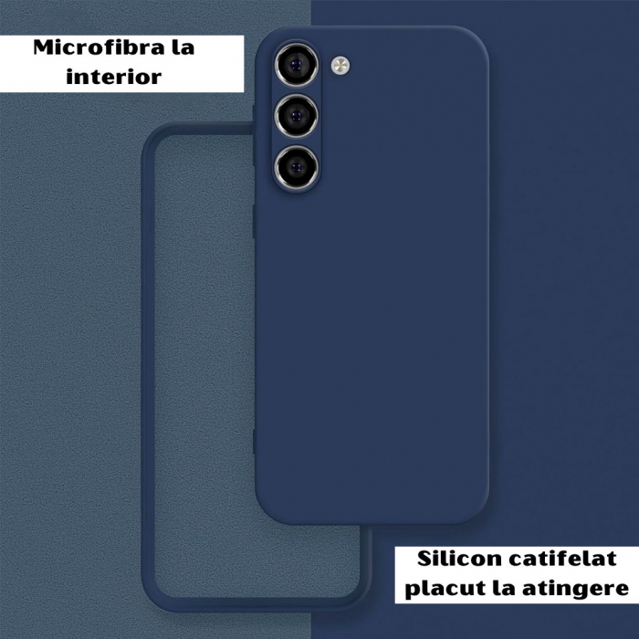 Husa Samsung S23 5G din Silicon Catifelat cu Protecție la Camere [3]