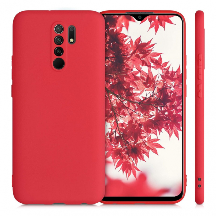 Husa compatibila Xiaomi Redmi 9 din silicon catifelat cu interior din microfibra si protectie la camere [2]