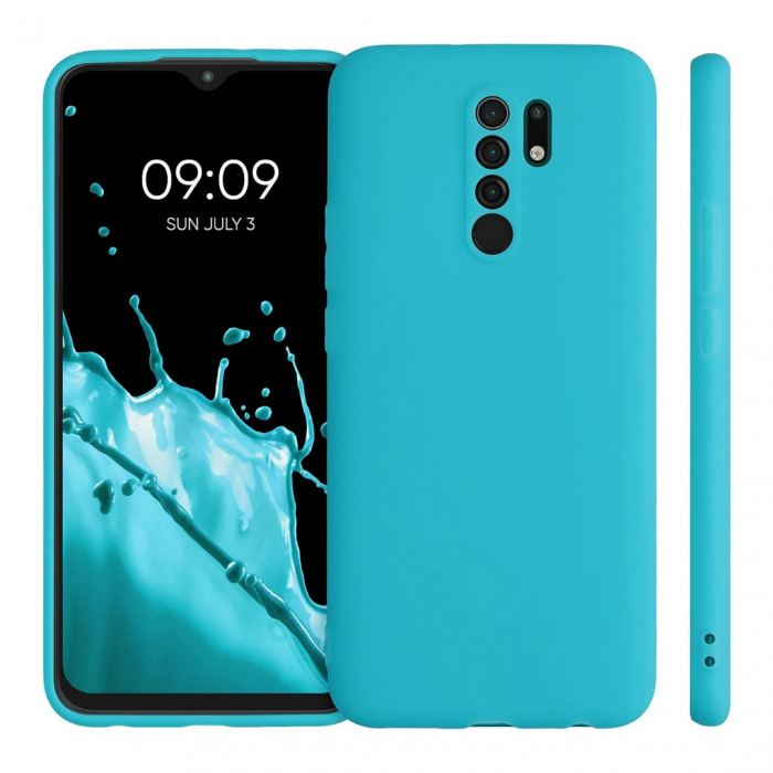 Husa compatibila Xiaomi Redmi 9 din silicon catifelat cu interior din microfibra si protectie la camere [2]