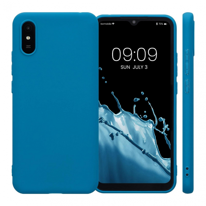 Husa compatibila Xiaomi Redmi 9i din sIlicon catifelat cu interior din microfibra si protectie la camere [2]