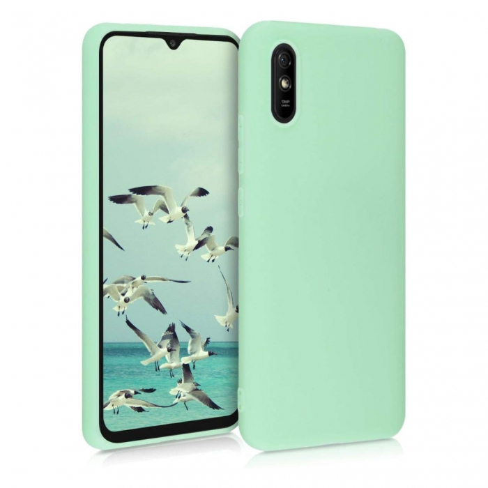 Husa compatibila Xiaomi Redmi 9AT din sIlicon catifelat cu interior din microfibra si protectie la camere [2]