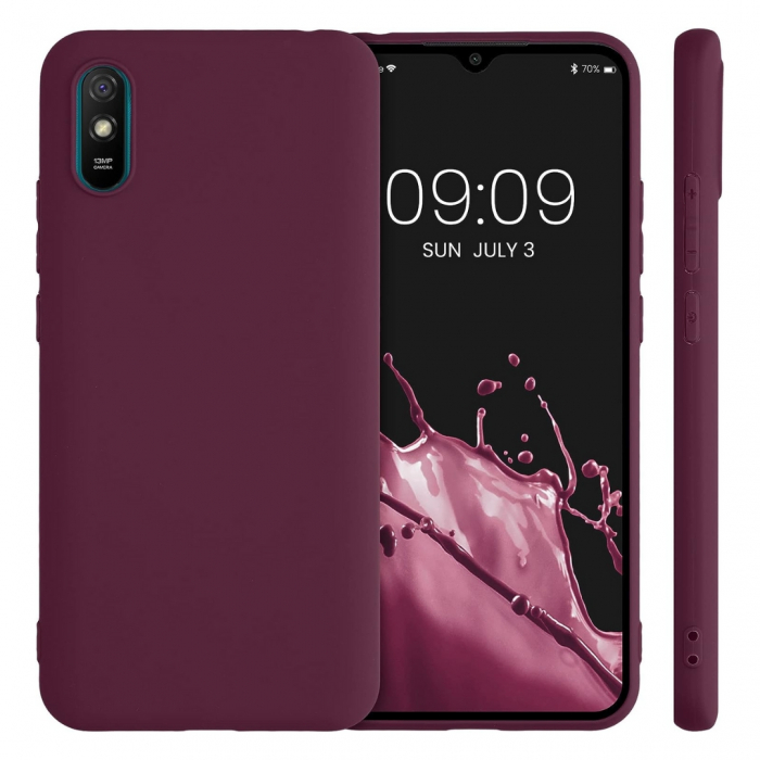 Husa compatibila Xiaomi Redmi 9i din sIlicon catifelat cu interior din microfibra si protectie la camere [2]