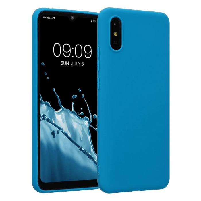 Husa compatibila Xiaomi Redmi 9i din sIlicon catifelat cu interior din microfibra si protectie la camere [1]