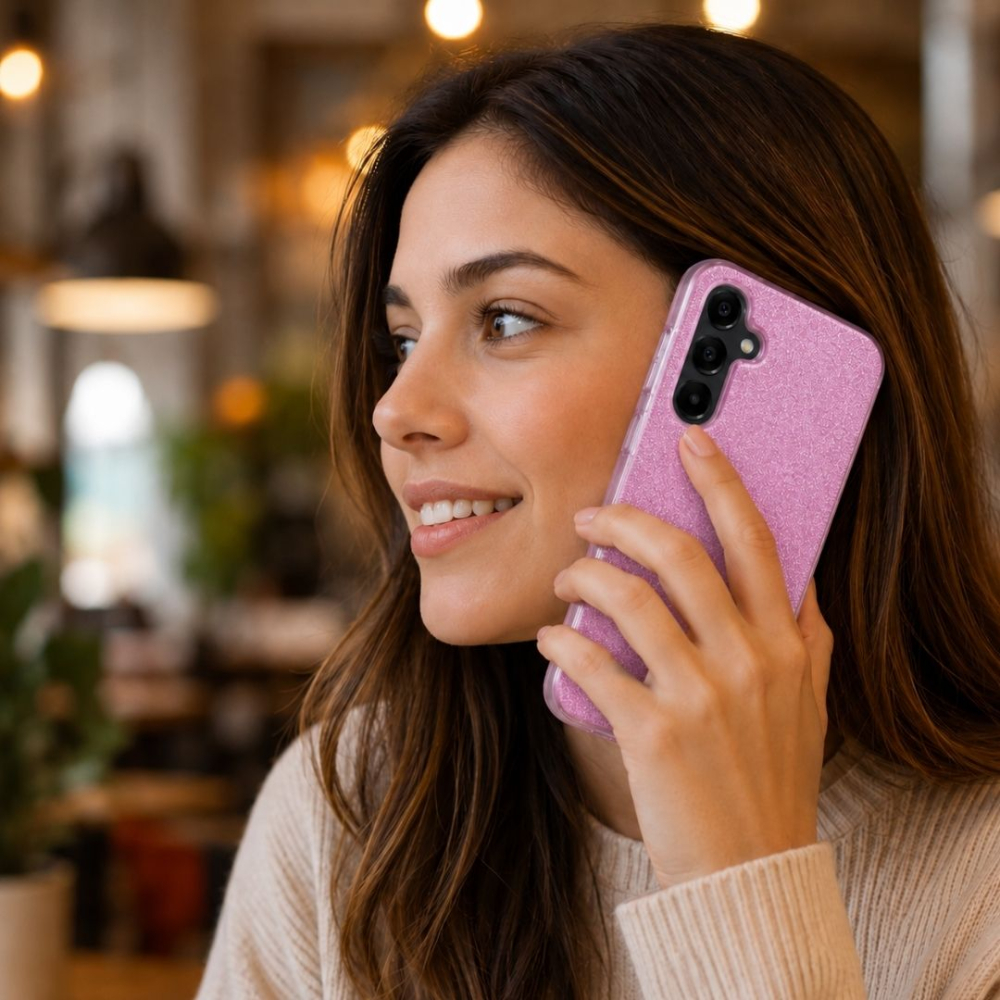 Husa din silicon compatibila cu Samsung Galaxy A26, protectie Anti-Soc si design cu sclipici [5]