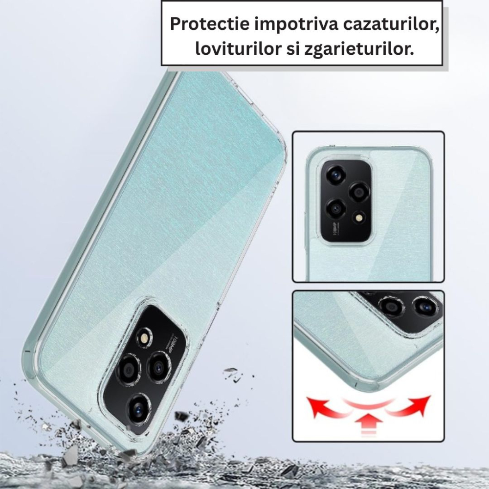 Husa pentru Honor 200 Lite din Silicon Transparent [4]