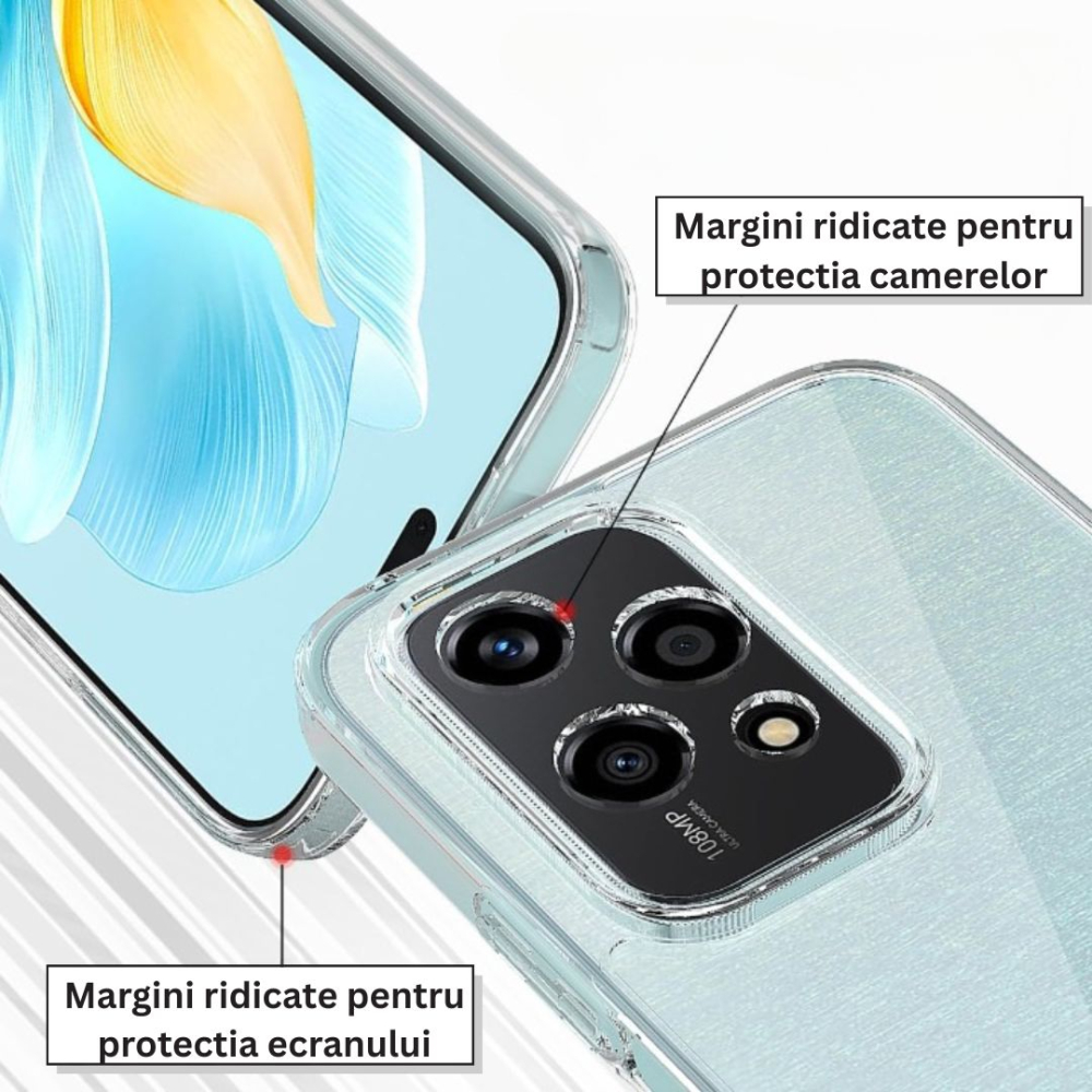 Husa pentru Honor 200 Lite din Silicon Transparent [5]