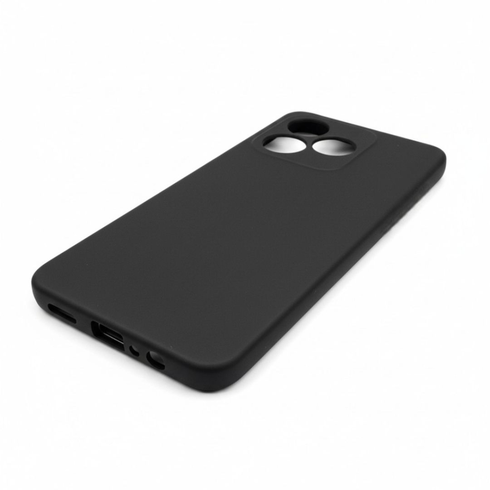 Husa pentru Honor X5c Plus din sIlicon catifelat cu interior din microfibra si protectie la camere - Negru [6]