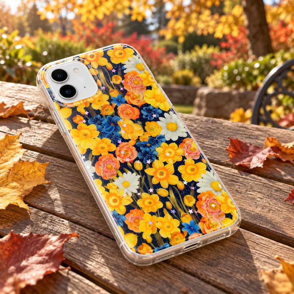 Husa pentru iPhone 11 cu imprimeu floral, rezistenta la socuri si lovituri - ZetGSM [7]