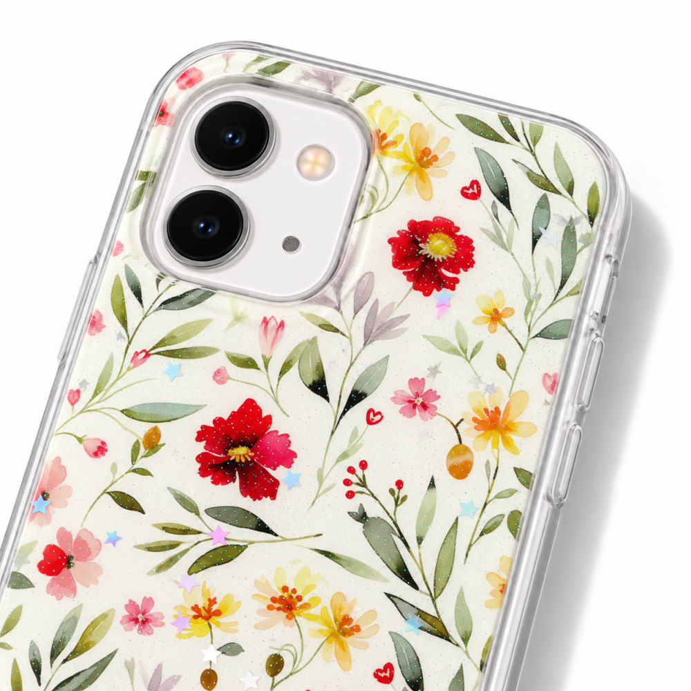 Husa pentru iPhone 11 cu imprimeu floral, rezistenta la socuri si lovituri - ZetGSM [4]