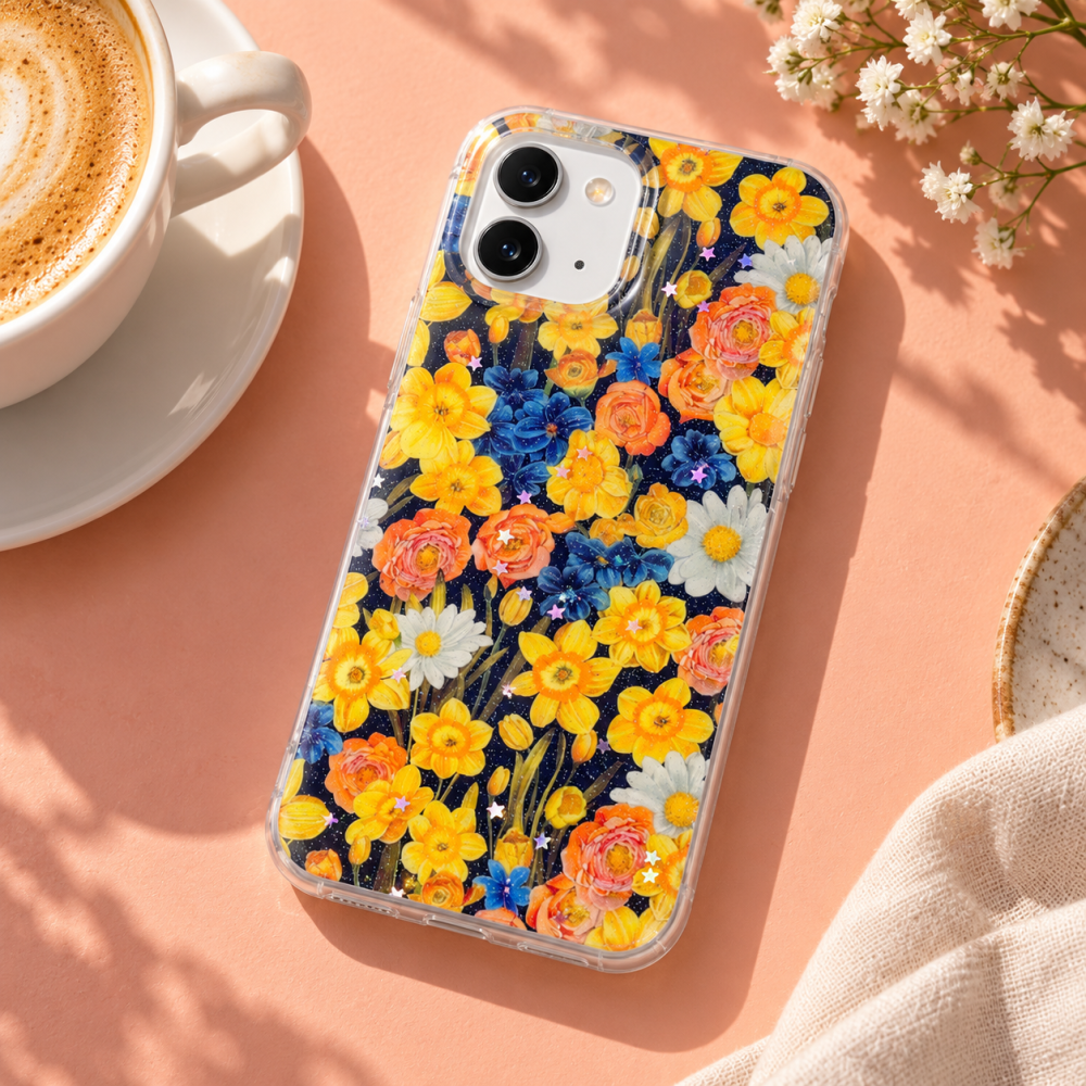 Husa pentru iPhone 11 cu imprimeu floral, rezistenta la socuri si lovituri - ZetGSM [6]