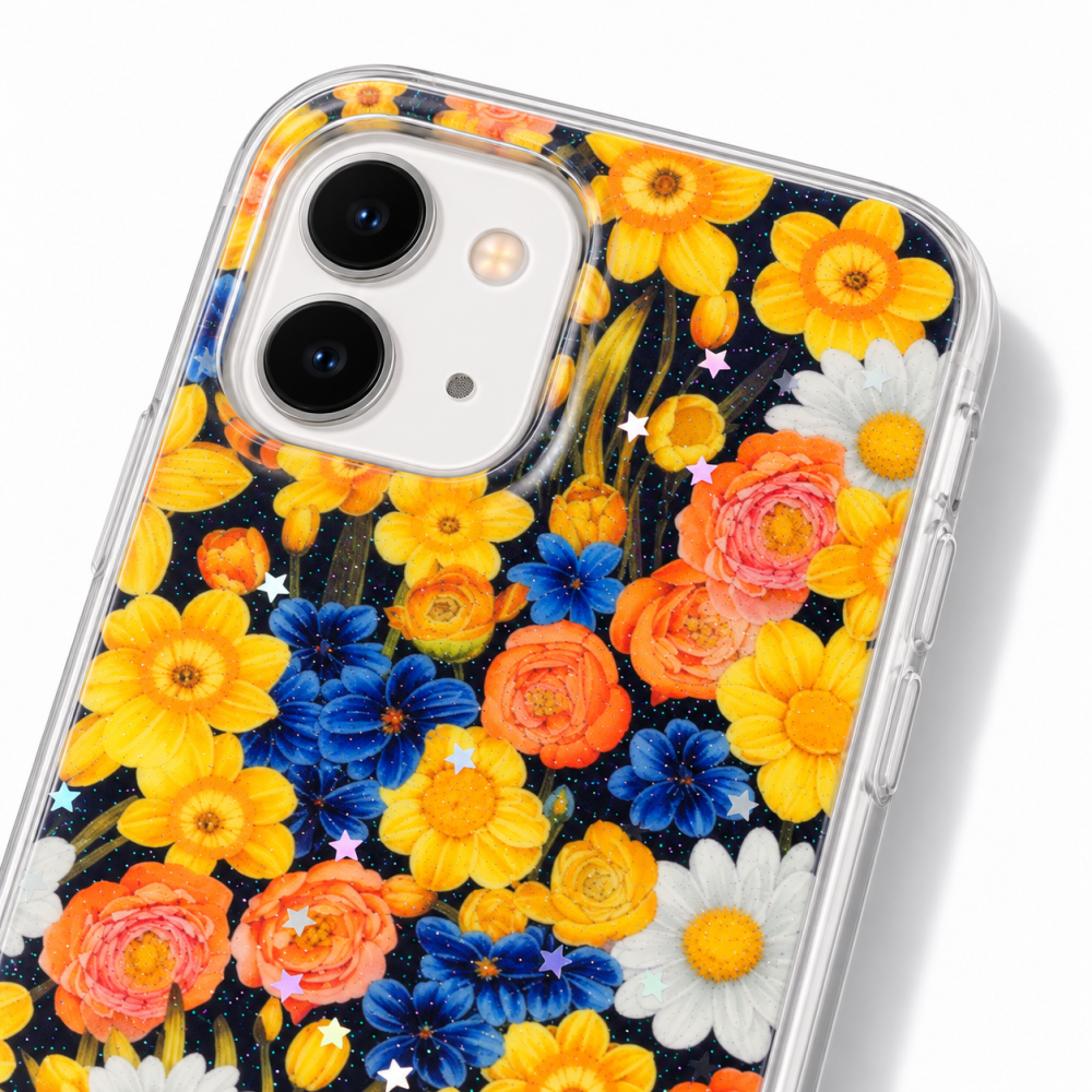 Husa pentru iPhone 11 cu imprimeu floral, rezistenta la socuri si lovituri - ZetGSM [4]