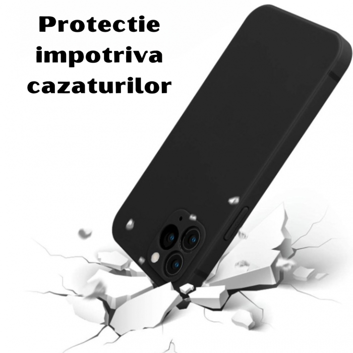 Husa pentru Iphone 11 PRO MAX din sIlicon catifelat cu  protectie camere si microfibra in interior [2]