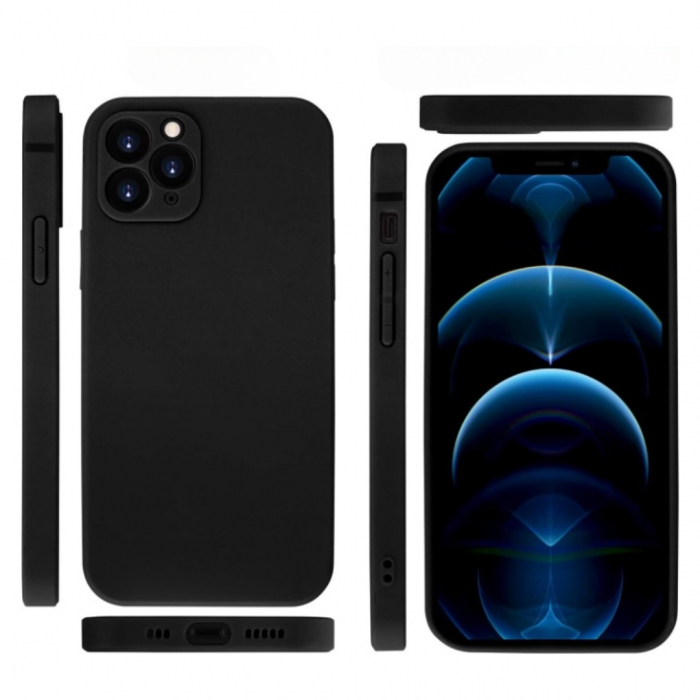 Husa pentru Iphone 11 PRO MAX din sIlicon catifelat cu  protectie camere si microfibra in interior [4]