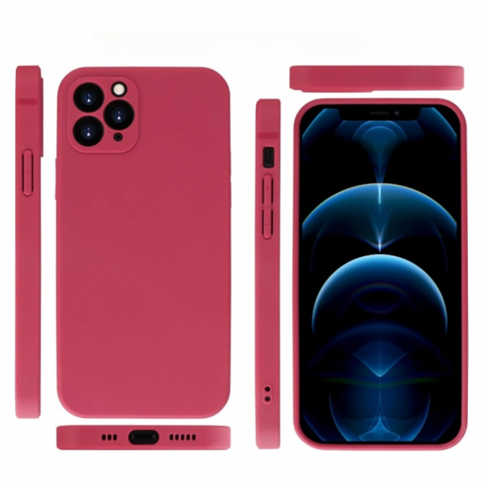 Husa pentru Iphone 11 PRO MAX din sIlicon catifelat cu  protectie camere si microfibra in interior [4]