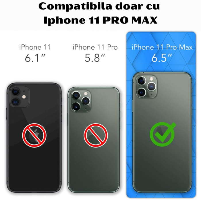 Husa pentru Iphone 11 PRO MAX din sIlicon catifelat cu  protectie camere si microfibra in interior [5]