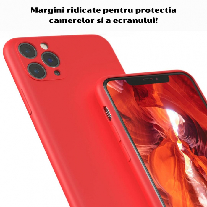Husa pentru Iphone 11 PRO MAX din sIlicon catifelat cu  protectie camere si microfibra in interior [2]
