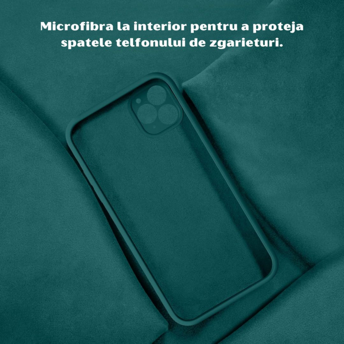 Husa pentru Iphone 11 PRO MAX din sIlicon catifelat cu  protectie camere si microfibra in interior [4]