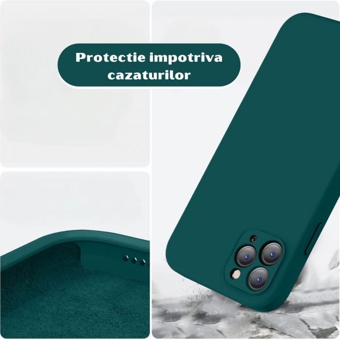 Husa pentru Iphone 11 PRO MAX din sIlicon catifelat cu  protectie camere si microfibra in interior [2]