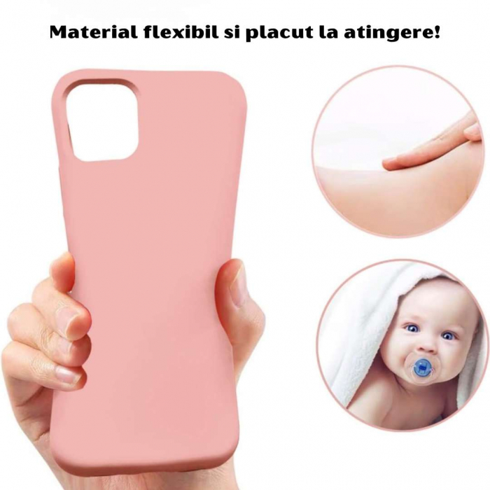 Husa iPhone 12 MINI - Silicon Catifelat cu Microfibră [4]