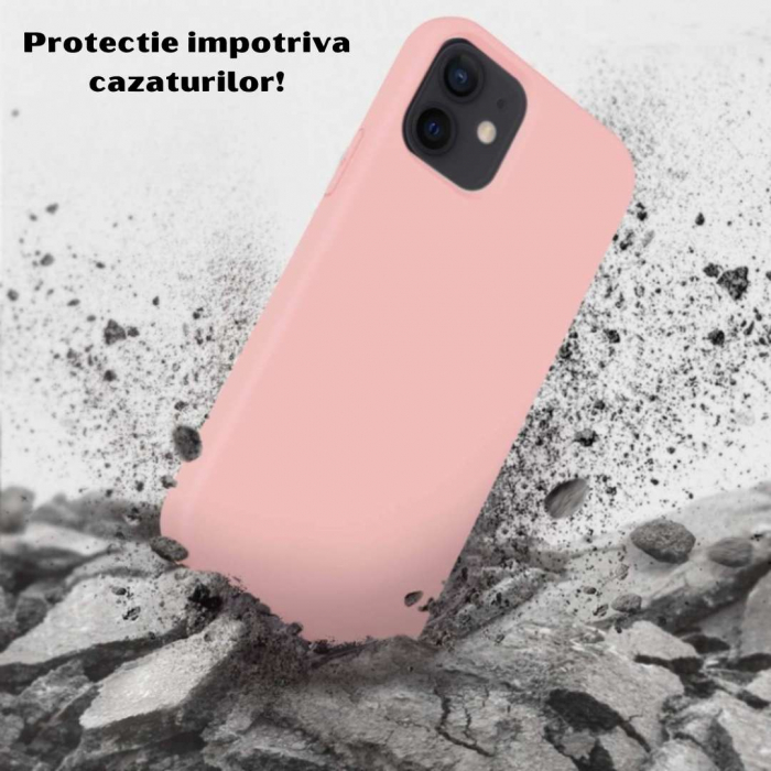 Husa iPhone 12 MINI - Silicon Catifelat cu Microfibră [2]