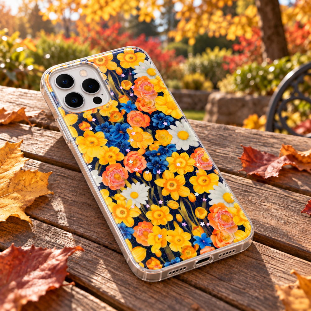 Husa pentru iPhone 12 Pro cu imprimeu floral, rezistenta la socuri si lovituri - ZetGSM [7]