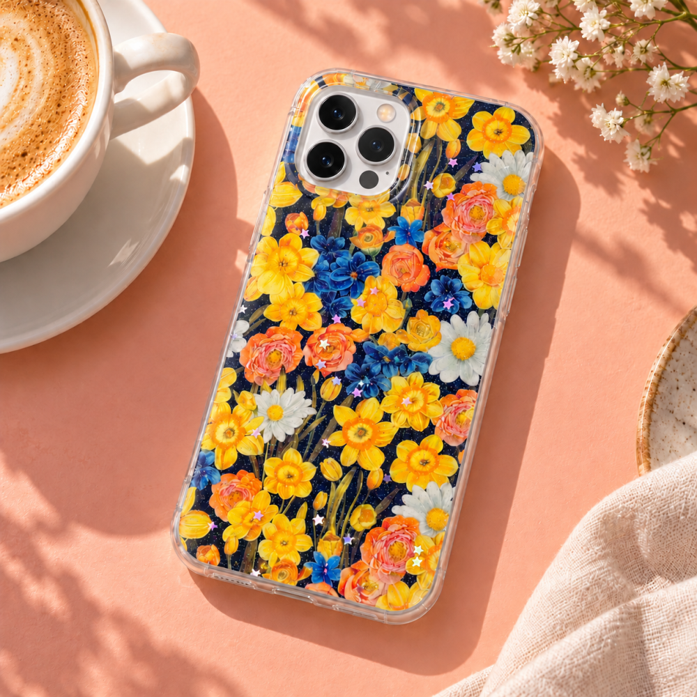 Husa pentru iPhone 12 Pro cu imprimeu floral, rezistenta la socuri si lovituri - ZetGSM [6]