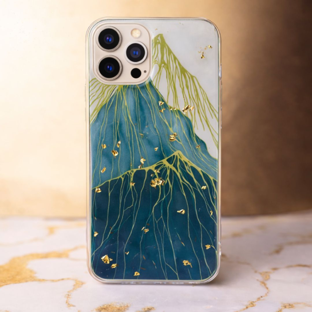 Husa pentru iPhone 12 Pro Gold Glam pentru spate, rezistenta la socuri si lovituri, multicolor [3]