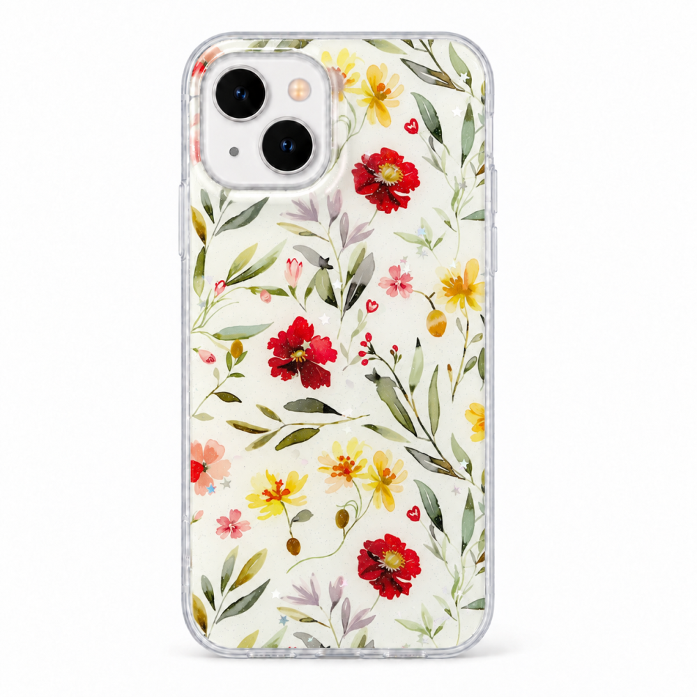 Husa pentru iPhone 15 cu imprimeu floral, rezistenta la socuri si lovituri - ZetGSM [3]