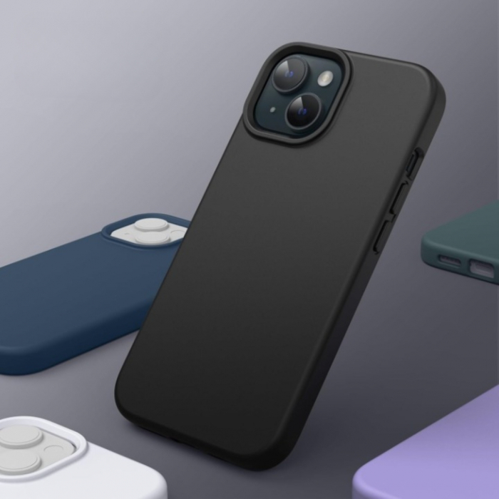 Husa iPhone 15 - Silicon și Microfibra [4]