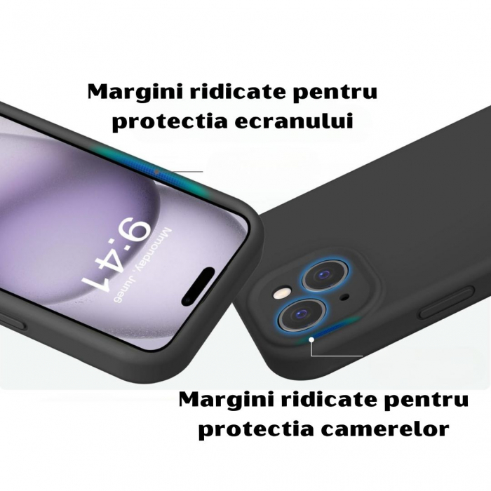 Husa din silicon catifelat pentru Iphone 15 [2]