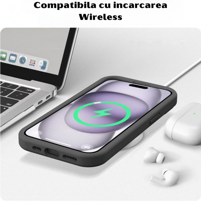 Husa din silicon catifelat pentru Iphone 15 [4]