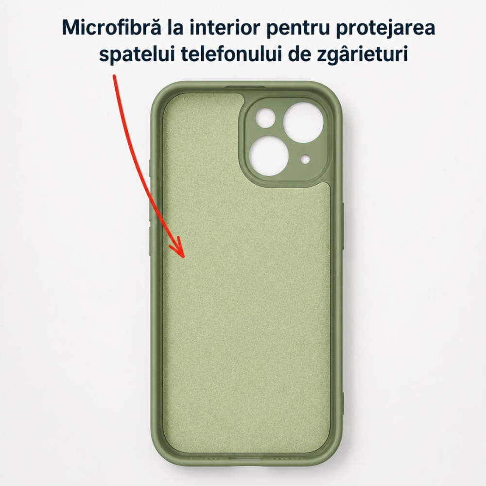 Husa pentru Iphone 15 din silicon, cu inel de prindere, protectie la camere si interior cu microfibra [4]