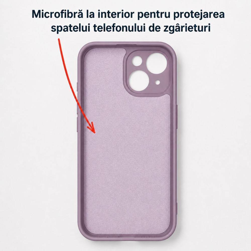 Husa pentru Iphone 15 din silicon, cu inel de prindere, protectie la camere si interior cu microfibra [4]