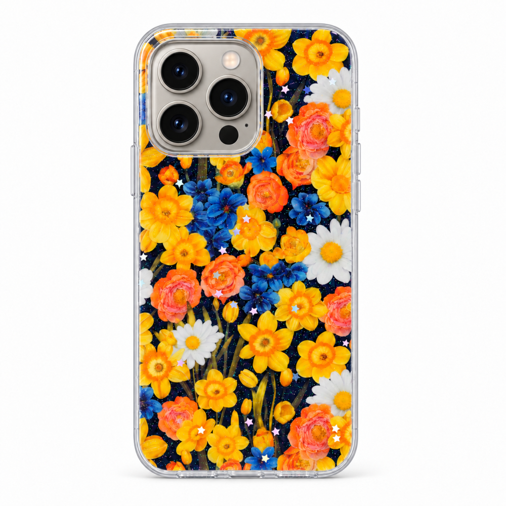 Husa pentru iPhone 15 Pro cu imprimeu floral, rezistenta la socuri si lovituri - ZetGSM [3]
