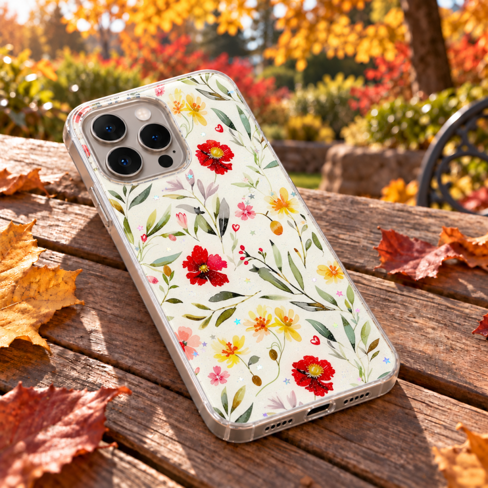 Husa pentru iPhone 15 Pro cu imprimeu floral, rezistenta la socuri si lovituri - ZetGSM [7]