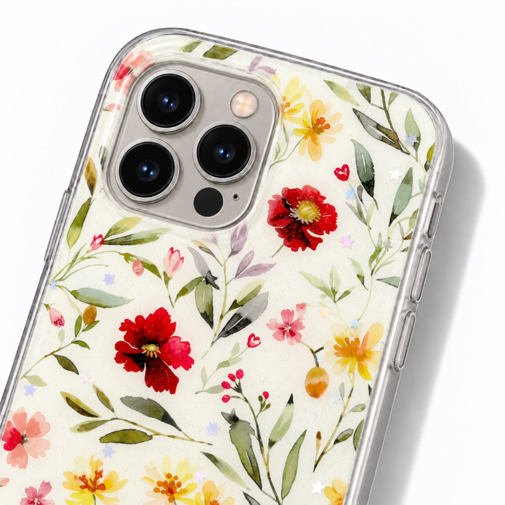 Husa pentru iPhone 15 Pro cu imprimeu floral, rezistenta la socuri si lovituri - ZetGSM [4]
