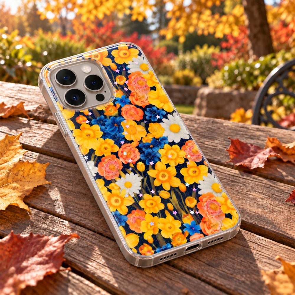 Husa pentru iPhone 15 Pro cu imprimeu floral, rezistenta la socuri si lovituri - ZetGSM [7]