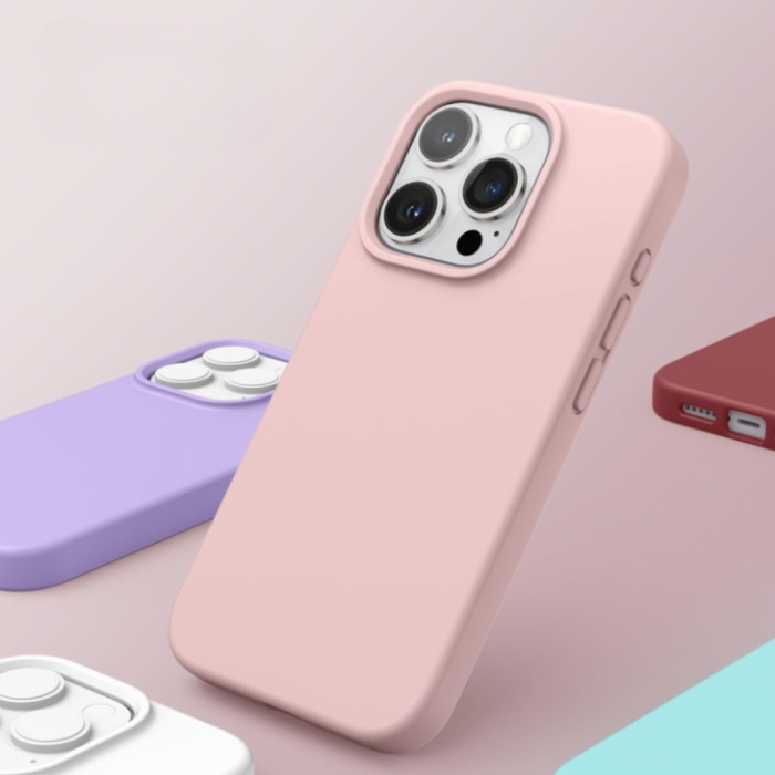 Husa iPhone 15 Pro - Silicon și Microfibra [4]