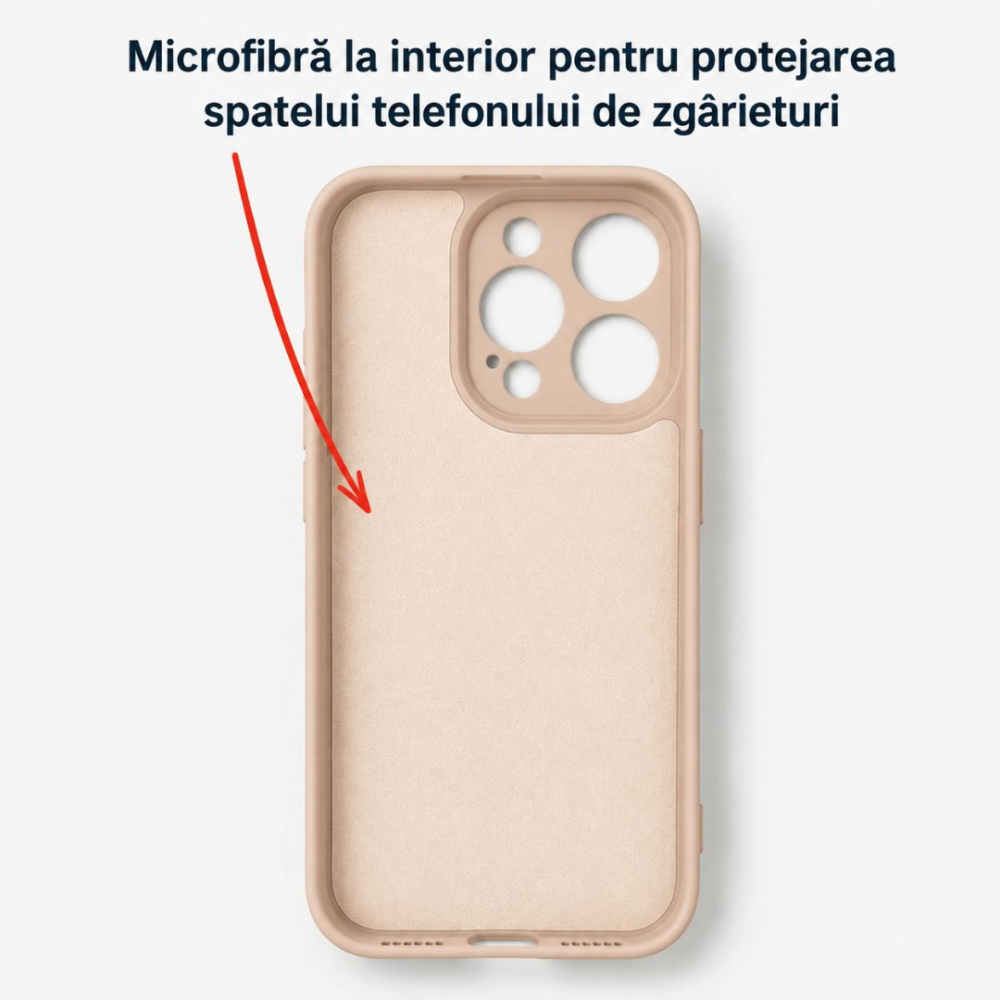Husa pentru Iphone 15 Pro din silicon, cu inel de prindere, protectie la camere si interior cu microfibra [4]