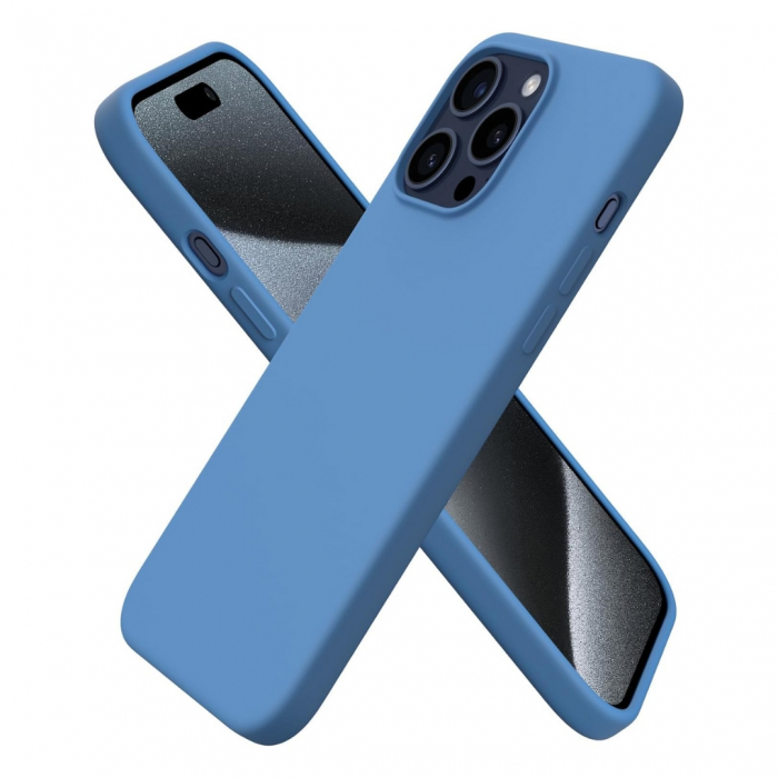 Husa iPhone 15 Pro Max - Silicon și Microfibra [1]
