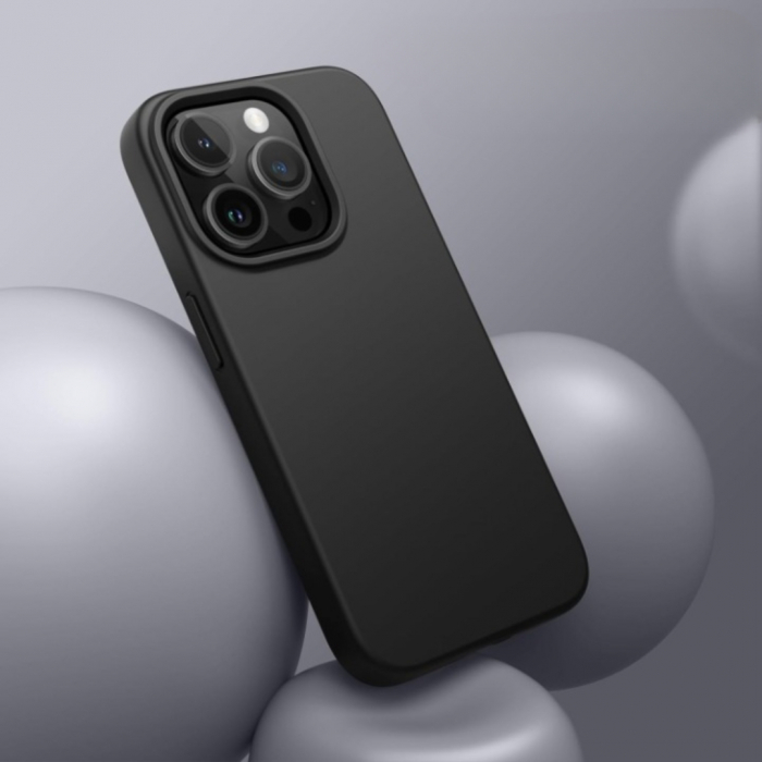 Husa iPhone 15 Pro Max - Silicon și Microfibra [3]