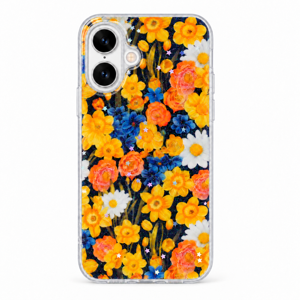 Husa pentru iPhone 16 cu imprimeu floral, rezistenta la socuri si lovituri - ZetGSM [3]