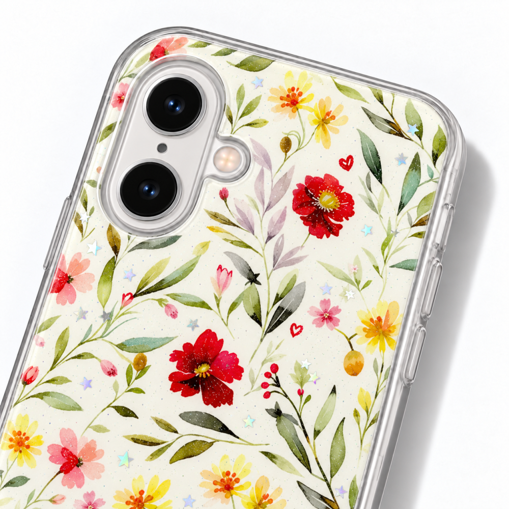 Husa pentru iPhone 16 cu imprimeu floral, rezistenta la socuri si lovituri - ZetGSM [4]