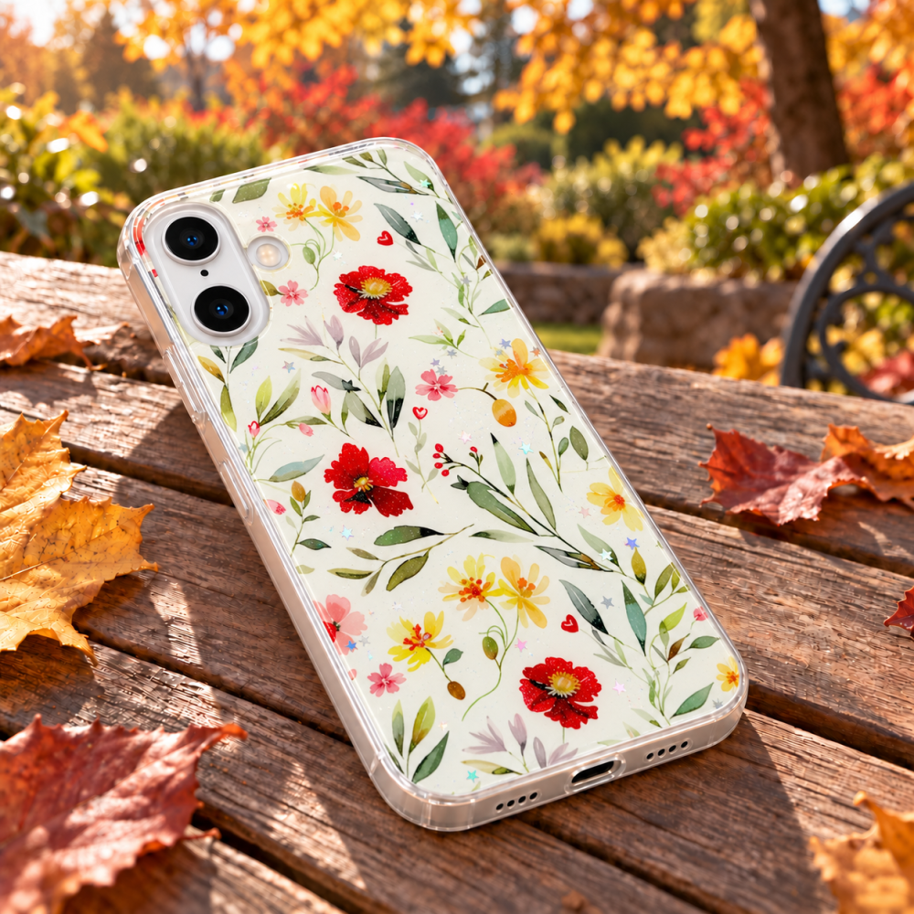 Husa pentru iPhone 16 cu imprimeu floral, rezistenta la socuri si lovituri - ZetGSM [7]