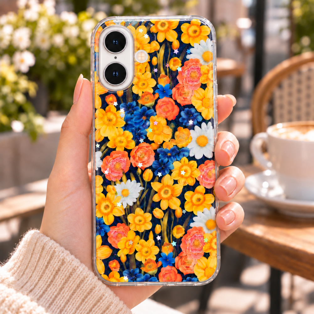 Husa pentru iPhone 16 cu imprimeu floral, rezistenta la socuri si lovituri - ZetGSM [5]