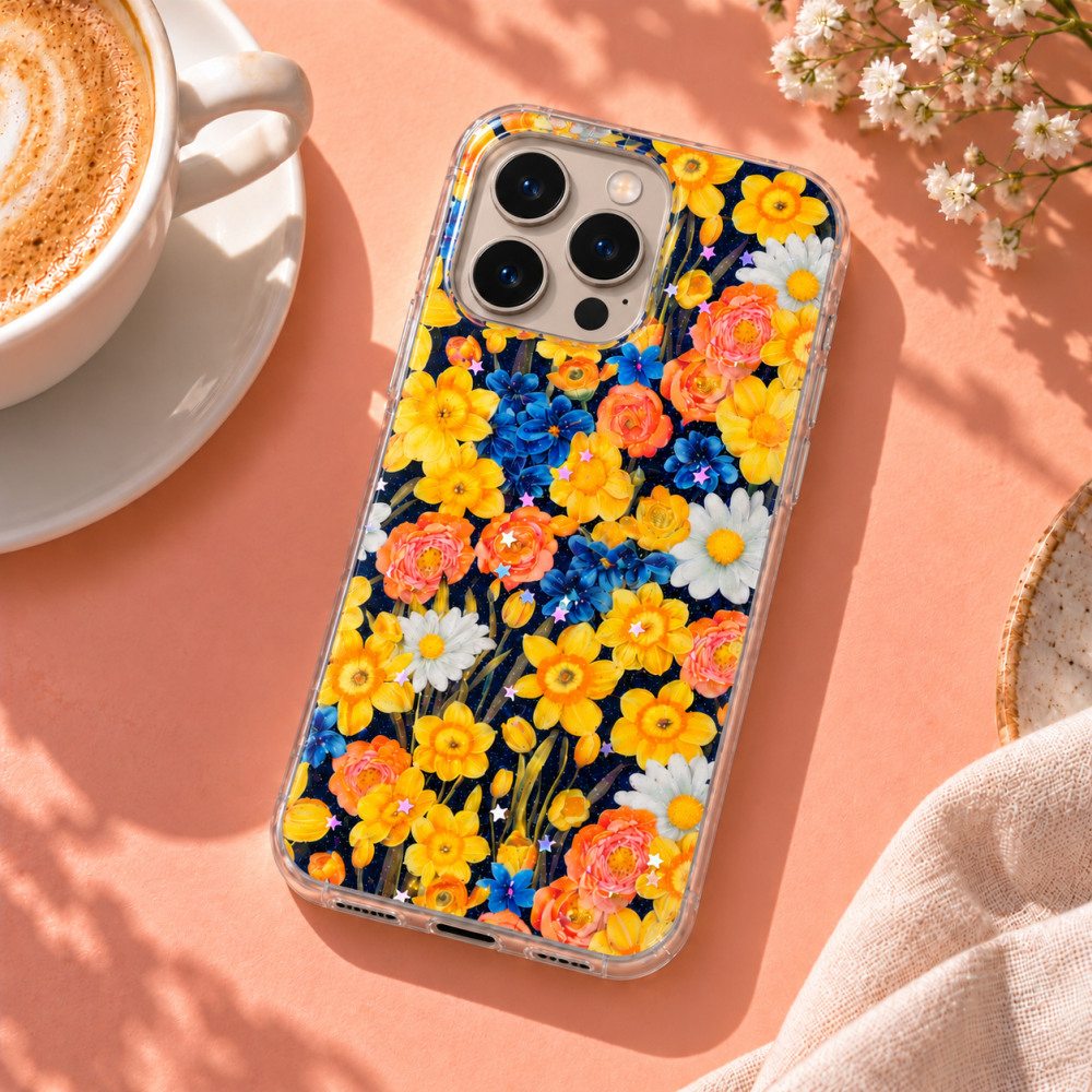 Husa pentru iPhone 16 Pro cu imprimeu floral, rezistenta la socuri si lovituri - ZetGSM [6]