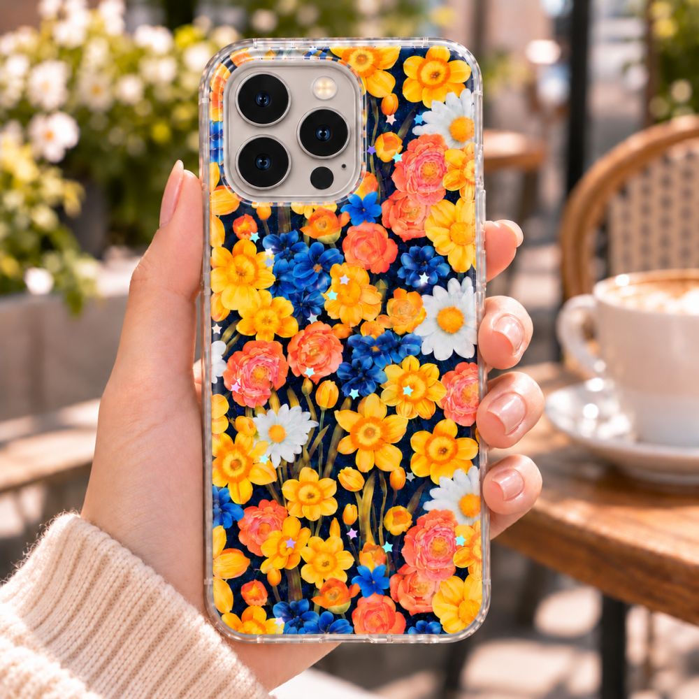 Husa pentru iPhone 16 Pro cu imprimeu floral, rezistenta la socuri si lovituri - ZetGSM [5]
