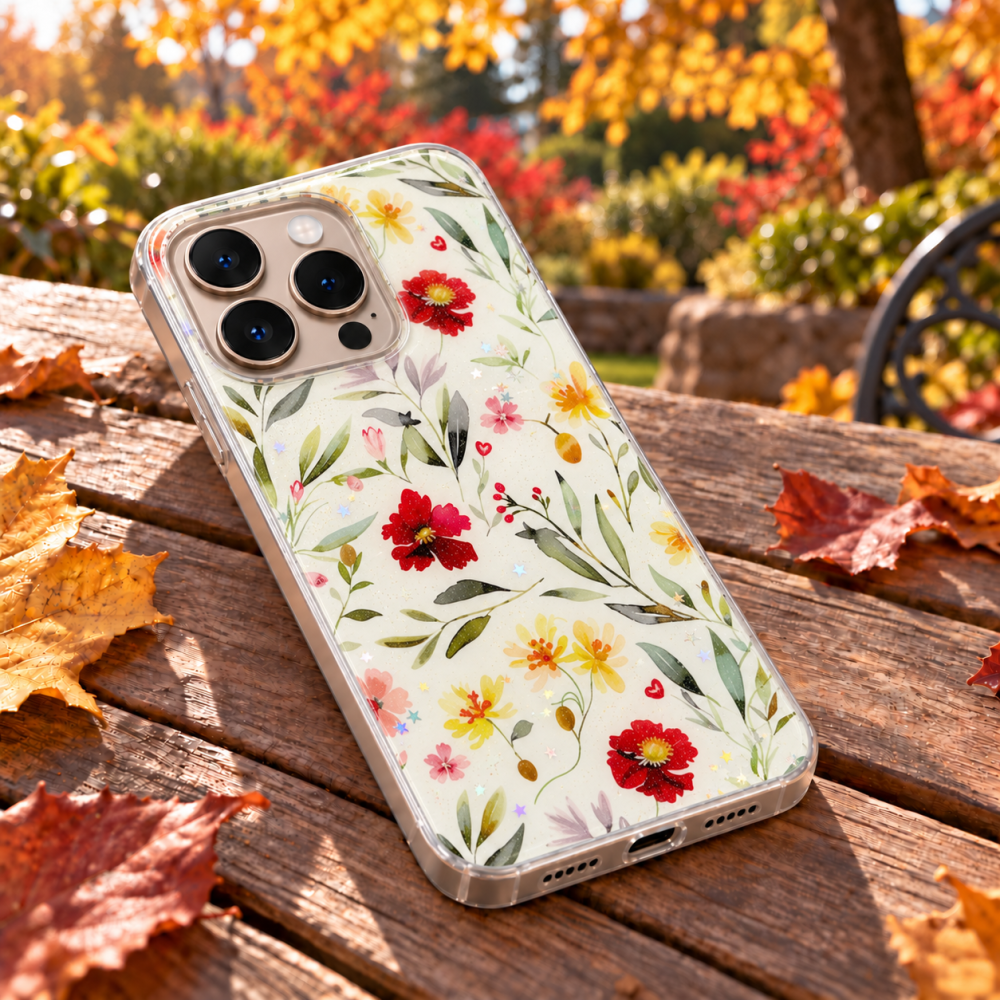 Husa pentru iPhone 16 Pro cu imprimeu floral, rezistenta la socuri si lovituri - ZetGSM [7]