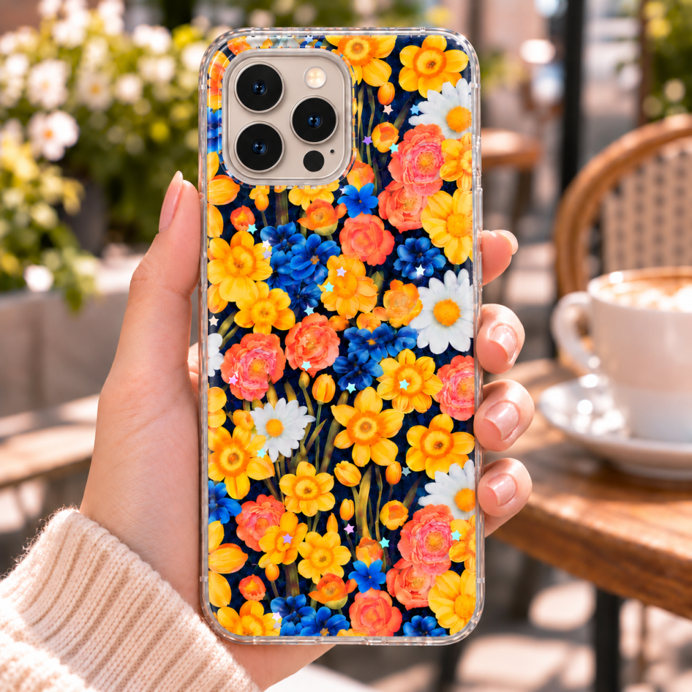 Husa pentru iPhone 16 Pro Max cu imprimeu floral, rezistenta la socuri si lovituri - ZetGSM [5]